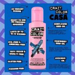 Crazy Color 45 Peacock Blue 100ml - Image 2