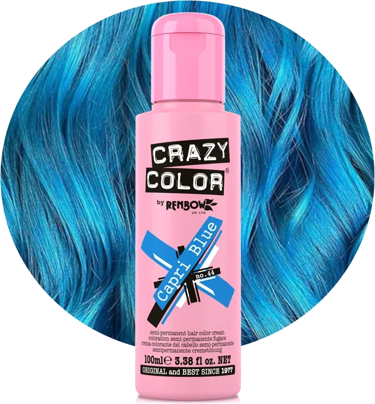 Crazy Color 44 Capri Blue 100ml