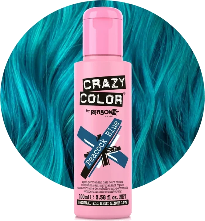Crazy Color 45 Peacock Blue 100ml
