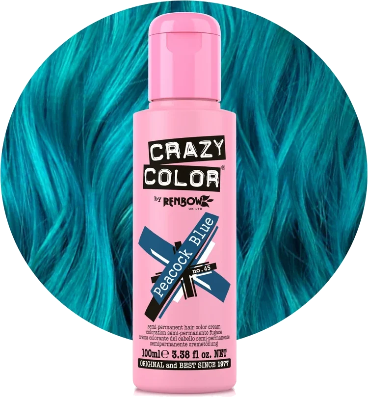 Crazy Color 45 Peacock Blue 100ml