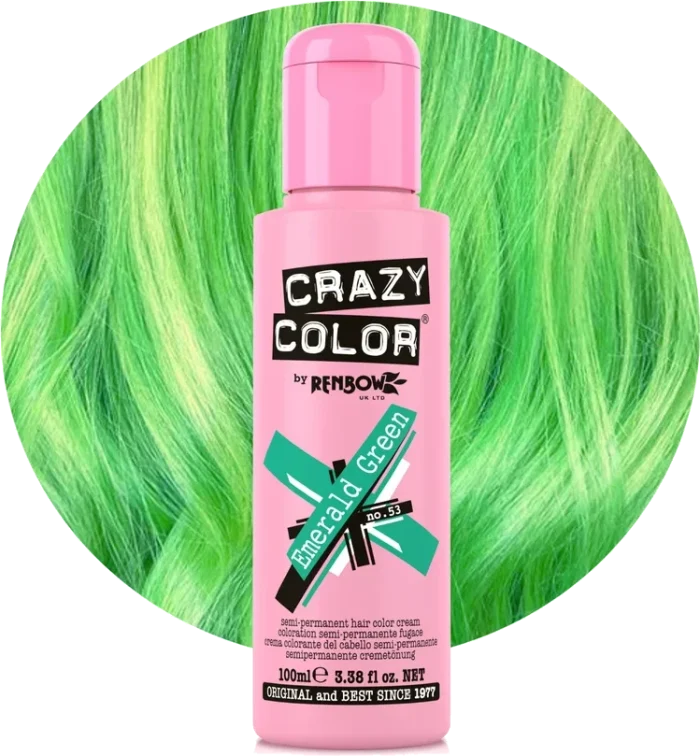 Crazy Color 53 Emerald Green 100ml
