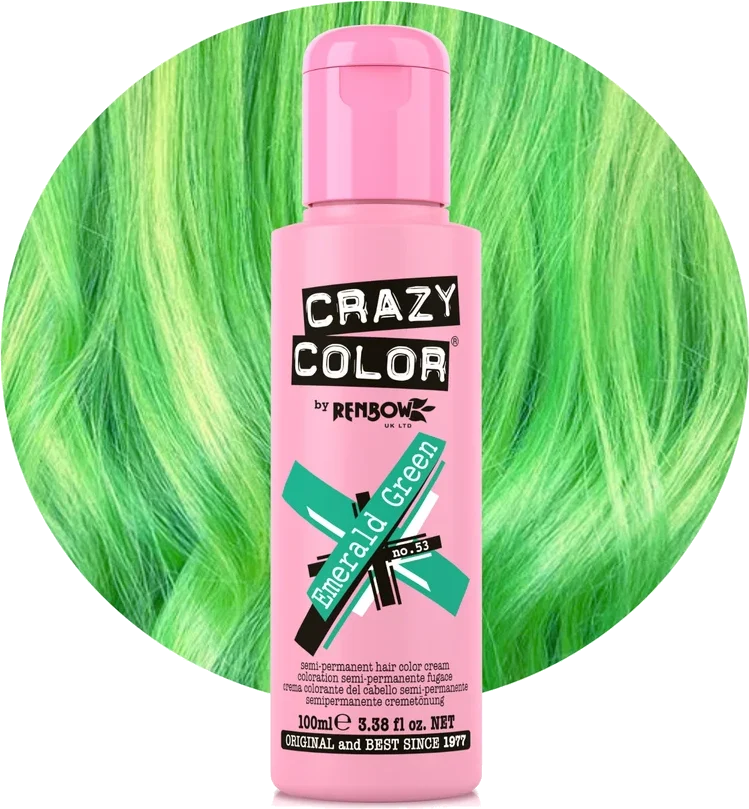 Crazy Color 53 Emerald Green 100ml