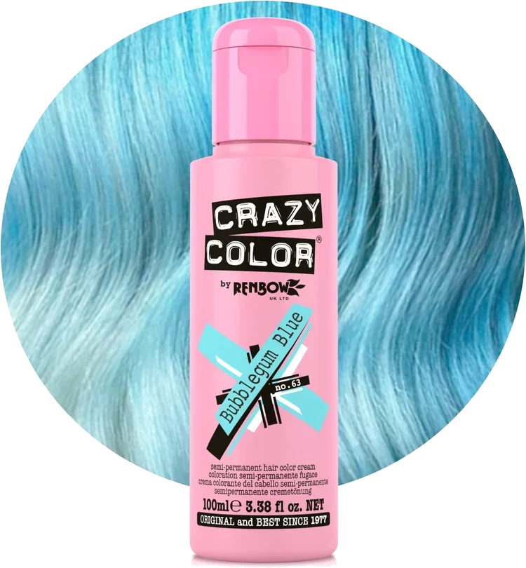 Crazy Color 63 Bubblegum Blue 100ml