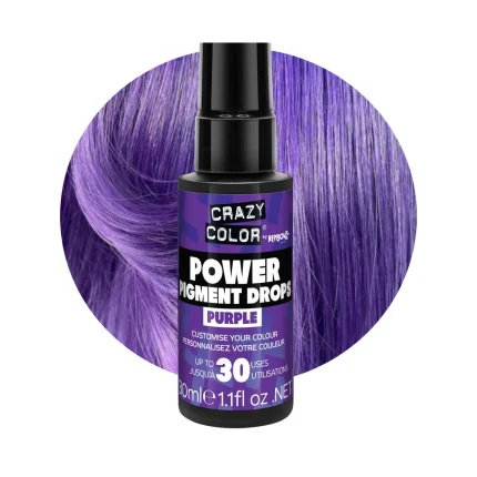Crazy Color Power Pigment Drops Purple 30ml