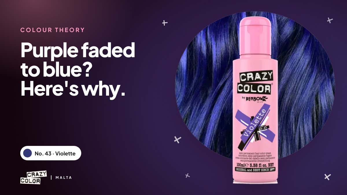 Crazy Color Violette 100ml with purple hair