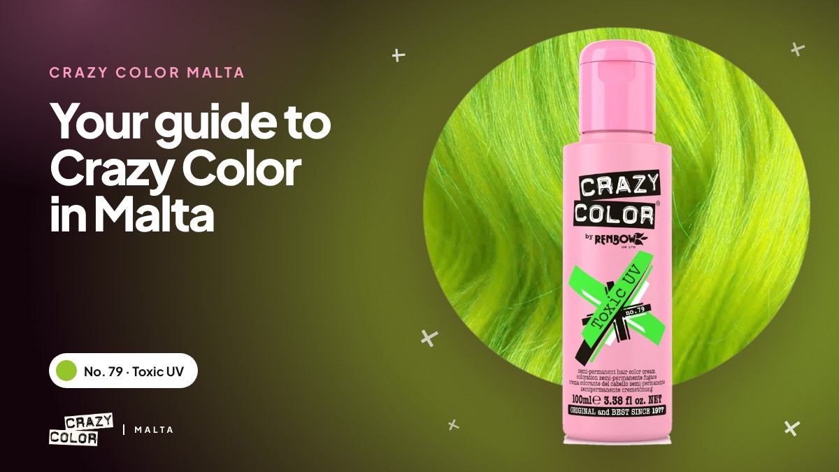 Crazy Color Toxic UV 100ml with neon green hair